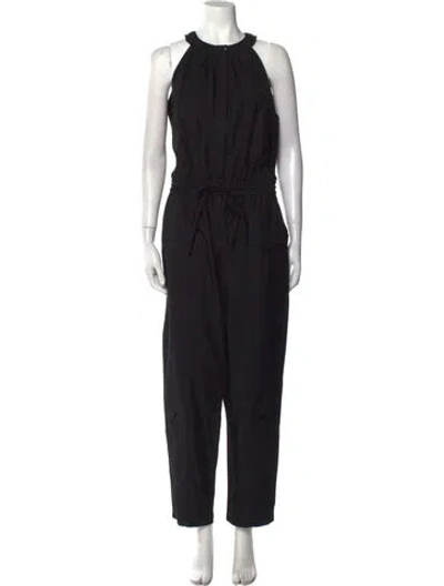 Pre-owned Proenza Schouler White Label Crew Neck Jumpsuit In Black