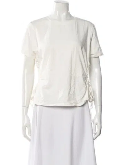 Pre-owned Proenza Schouler White Label Crew Neck Short Sleeve T-shirt In White