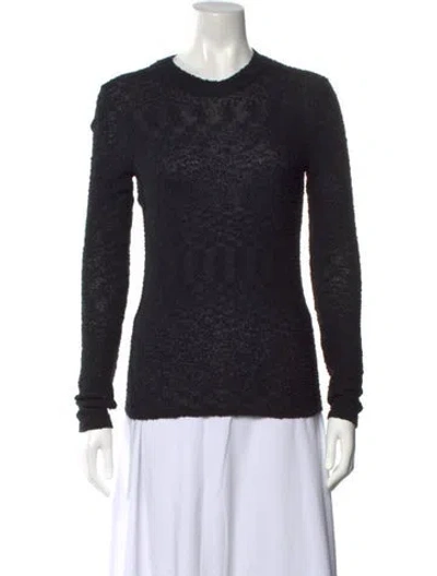 Pre-owned Proenza Schouler White Label Crew Neck Sweater In Black