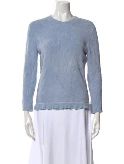 Pre-owned Proenza Schouler White Label Crew Neck Sweater In Blue