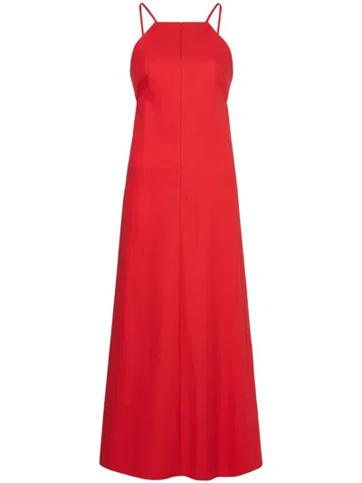 Proenza Schouler White Label Cut-out Detailing Sleeveless Dress In Cherry