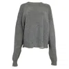 Proenza Schouler White Label Knitted Sweater In Grey Wool In Grey
