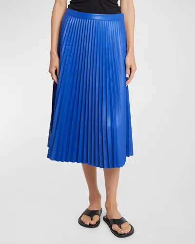 Proenza Schouler White Label Daphne Pleated Midi Skirt In Sapphire