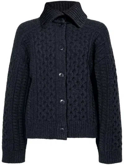Proenza Schouler White Label Darlene Cardigan In Grey