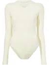 Proenza Schouler White Label Delaney Bodysuit In 黄色