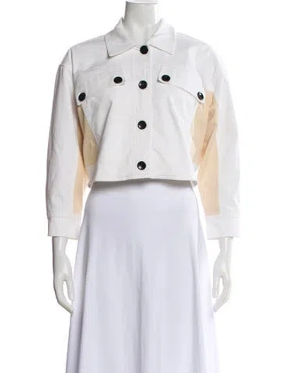 Pre-owned Proenza Schouler White Label Denim Jacket In White