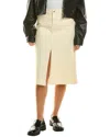 Proenza Schouler White Label Denim Midi Skirt In White