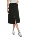 Proenza Schouler White Label Denim Midi Skirt In Black