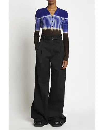 Proenza Schouler White Label Dip-dye Wool Cardigan In Blue