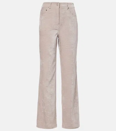 Proenza Schouler White Label Donovan Chenille Wide-leg Pants In Pink