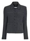 Proenza Schouler White Label Dot-pattern Pocket Jacket In Black