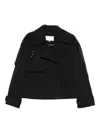 Proenza Schouler White Label Double-breasted Trench Coat In Black