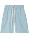 Proenza Schouler White Label Drawstring Knee-length Shorts In Blue