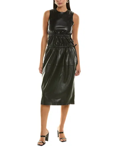 Proenza Schouler White Label Drawstring Midi Dress In Black