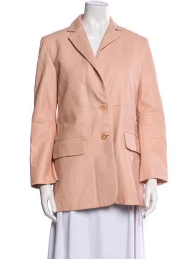 Pre-owned Proenza Schouler White Label Eel Skin Blazer In Pink