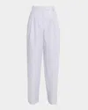 Proenza Schouler White Label Eleanor High-rise Linen Pants In White