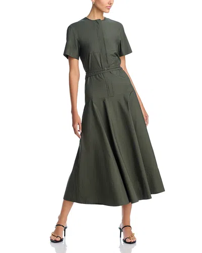 Proenza Schouler White Label Elizabeth Dress In Dark Spruce