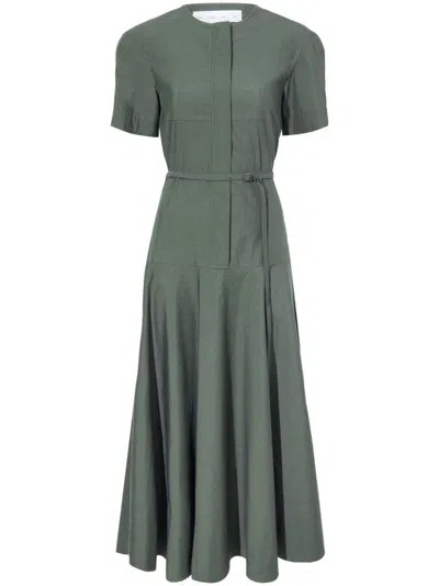 Proenza Schouler White Label Elizabeth Maxi Dress In Green