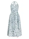 Proenza Schouler White Label Ellison Midi Dress In Blue