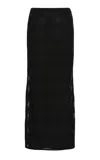 Proenza Schouler White Label Elsa Knit Maxi Skirt In Black