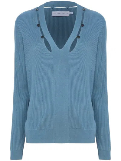 Proenza Schouler White Label Elsie Cut-out Jumper In Blue