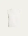 Proenza Schouler White Label Emily Sleeveless Sweater In White
