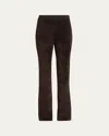 Proenza Schouler White Label Evie Flared Knit Pant In Hickory In Hickory