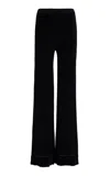 Proenza Schouler White Label Evie Chenille Knit Pants In Black