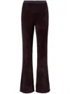 Proenza Schouler White Label Evie Flared Knit Pant In Hickory In Brown