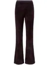 Proenza Schouler White Label Evie Flared Knit Pant In Hickory In Brown