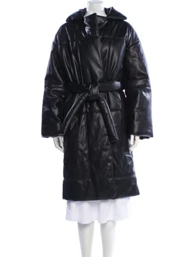 Pre-owned Proenza Schouler White Label Faux Fur Coat In Gray