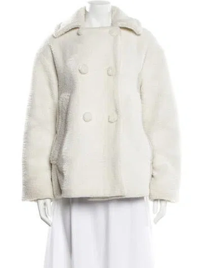 Pre-owned Proenza Schouler White Label Faux Fur Jacket In White