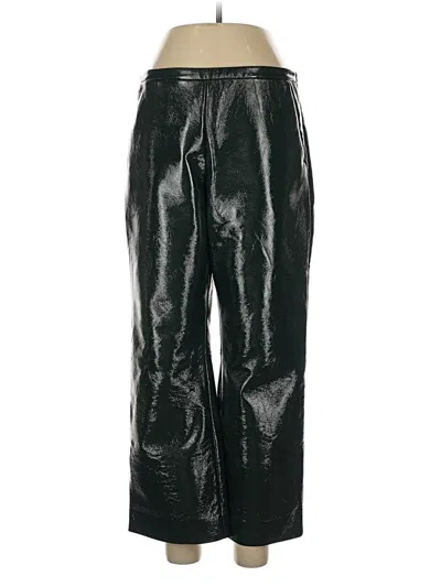 Pre-owned Proenza Schouler White Label Faux Leather Pants In Black