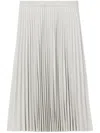 Proenza Schouler White Label Faux Leather Pleated Skirt Off White 10 In White