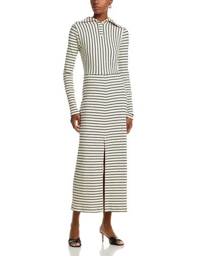 Proenza Schouler White Label Frances Striped Rib Dress In Multi
