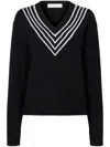 Proenza Schouler White Label Gianna Sweater In Black