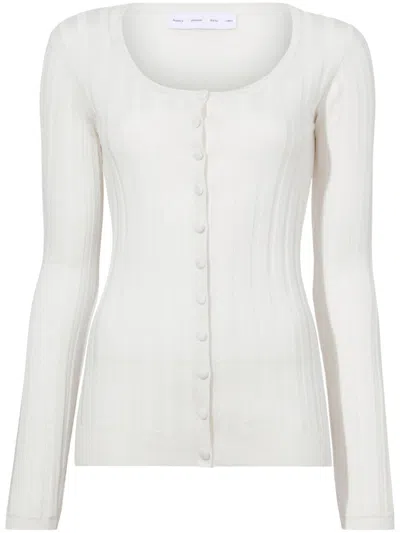Proenza Schouler White Label Hattie Cardigan In White