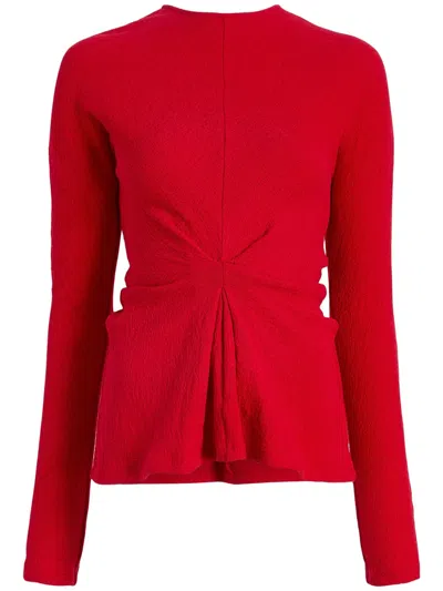 Proenza Schouler White Label Heather Top In Red