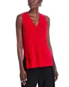Proenza Schouler White Label Heyde Sweater Tank In Dark Poppy