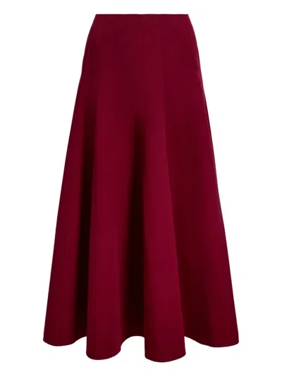 Proenza Schouler White Label Hiedi Panelled Flared Skirt In Red