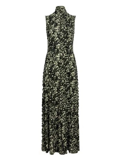 Proenza Schouler White Label High-neck Floral Maxi Dress In Multi