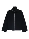 Proenza Schouler White Label High-neck Zip-up Jacket In Black