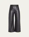 Proenza Schouler White Label Women's Straight-leg Leather Pants In Black