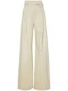 Proenza Schouler White Label High-waisted Wide-leg Trousers In Weiss