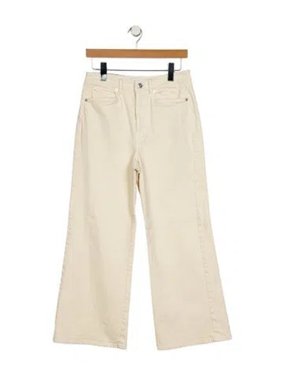 Pre-owned Proenza Schouler White Label High-rise Wide Leg Jeans In Neutral