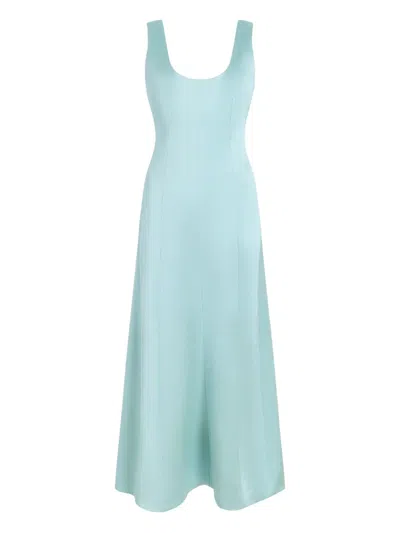 Proenza Schouler White Label Isabelle Dress In Blue
