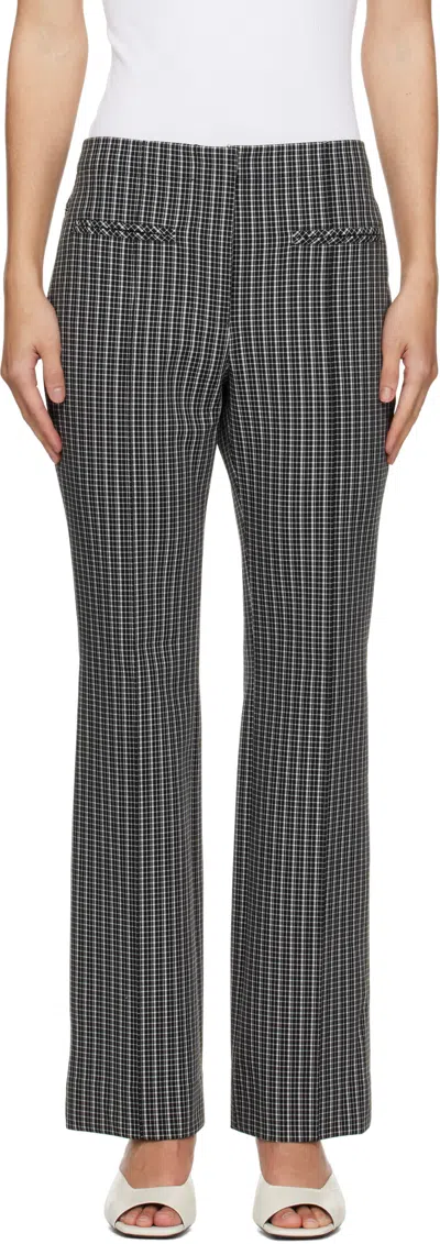 Proenza Schouler White Label Isadora Trousers In Black/white Check