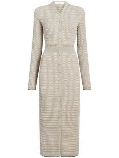 Proenza Schouler White Label Ivanna Midi Dress In 中性色