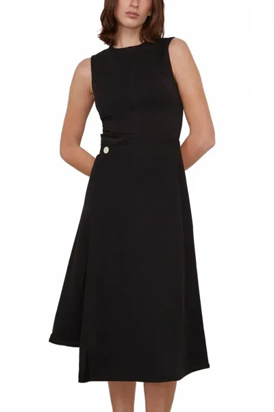 Proenza Schouler White Label Ivy Wrap Dress In Black