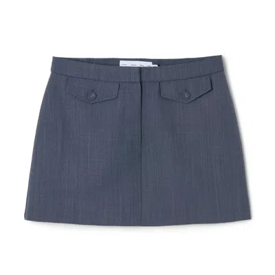 Proenza Schouler White Label Jamison Skirt In Denim